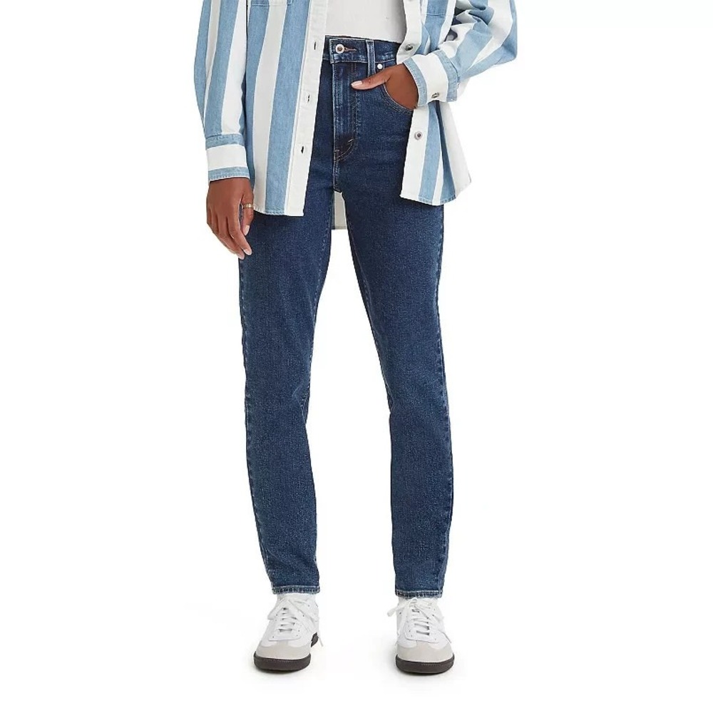 NWT Women's Levi's SilverTab High Waisted Mom Blue Jeans $79.50 Retail 30x27